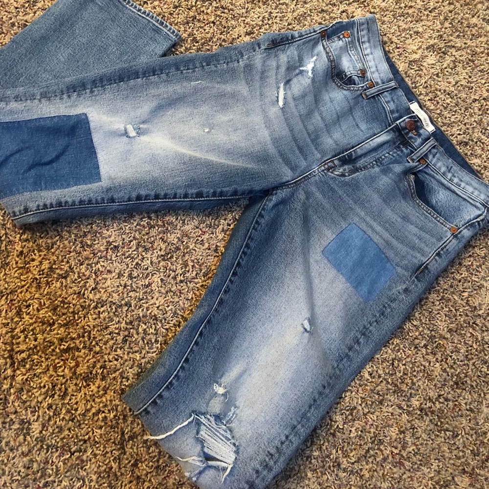 Madewell Cruiser Straight patched edition